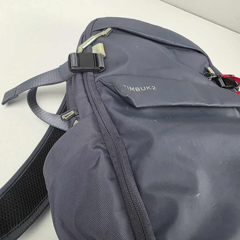 Timbuk2 Backpack Gray 21 Inch Laptop Bag Travel Daypack Men Nylon Commuter